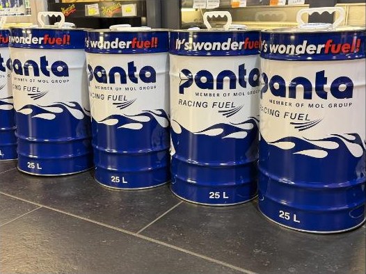 Bidons de 25 litres de carburant Panta Racing Fuel